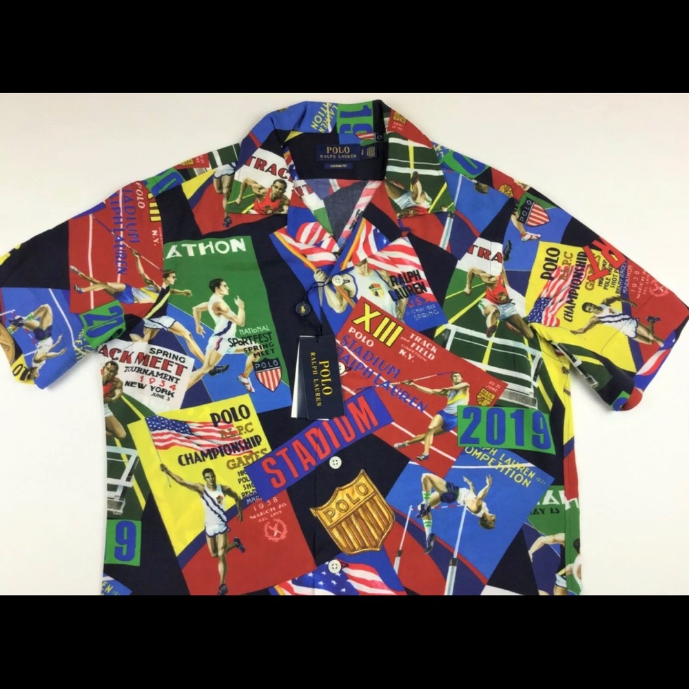Polo Ralph Lauren Men U.S Flag Chariots Olympic - Picture 5 of 8